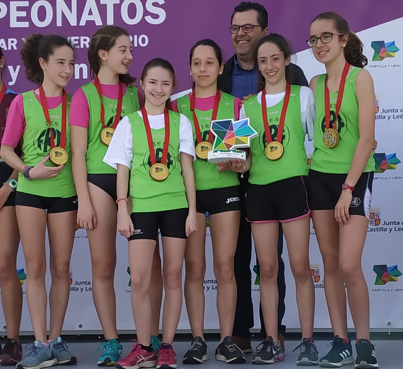 Campeonas Cross Regional Cadete Femenino 2019